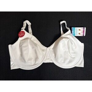 Vanity Fair ~ Women's Bra Radiant Smooth Under Clothes Underwire White ~ 40DDD
